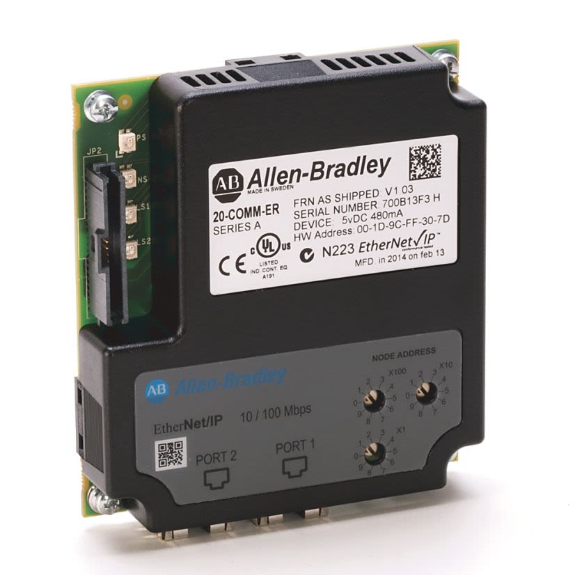 A-B Rockwell 20-COMM-ER Dual-port EtherNet/IP Adapter