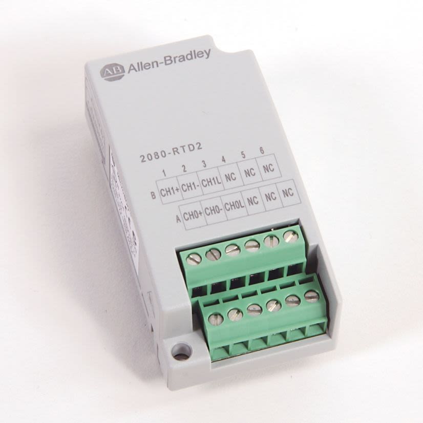 A-B Rockwell 2080-RTD2 MICRO800 2 Channel RTD PLug-IN