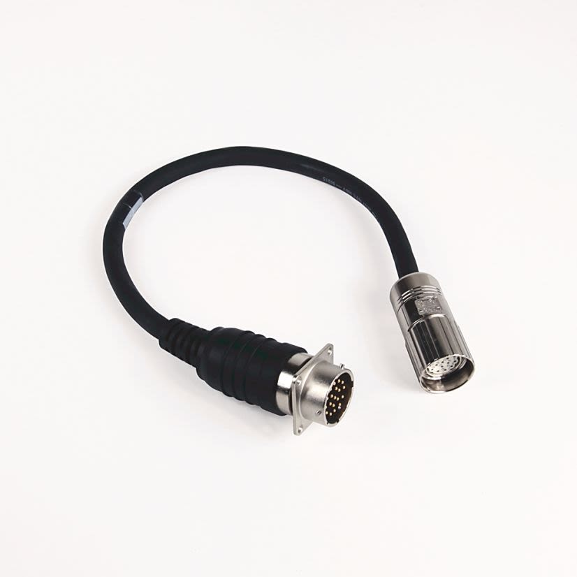 A-B Rockwell 2090-CFBM4E2-CATR MP-Series 0.5m Transition Cable