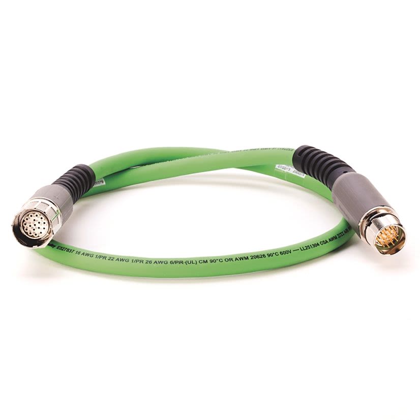 A-B Rockwell 2090-CFBM7E7-CDAF01 MP-Series 1m Feedback Cable