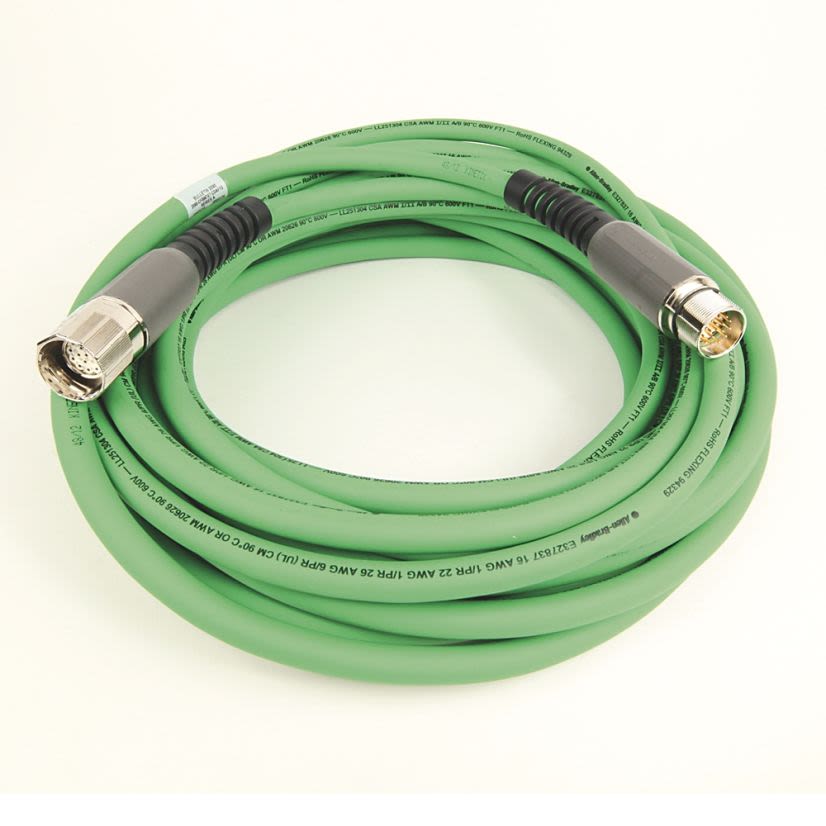 A-B Rockwell 2090-CFBM7E7-CDAF12 MP-Series 12m Feedback Cable