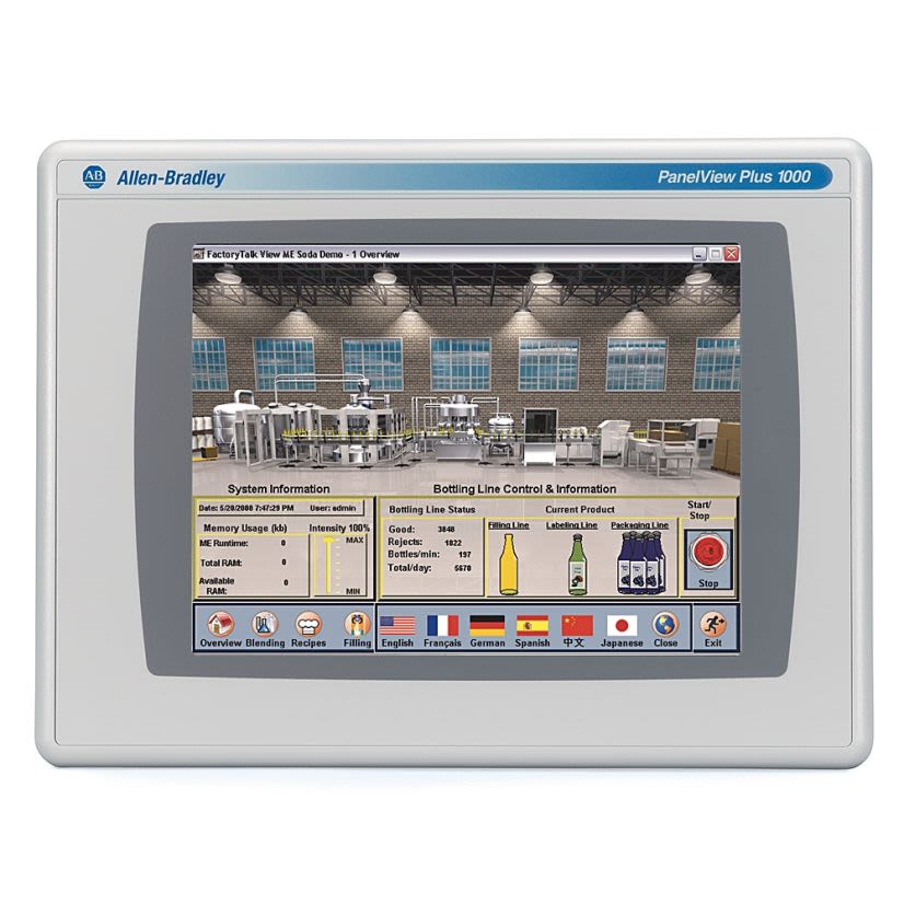 **DISCONTINUED** A-B Rockwell  2711PC-T10C4D8 PanelView Plus 6 COMPCT Graphic Terminal