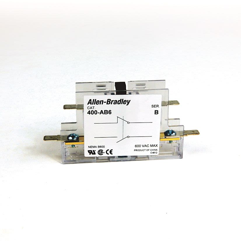 A-B Rockwell 400-AB6 NO/NC 3P 50-90 Amp Auxiliary Contact