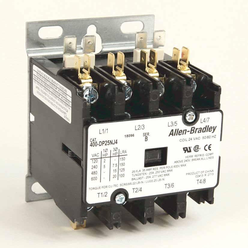 A-B Rockwell 400-DP25NJ3 25 Amp Definite Purpose Contactor