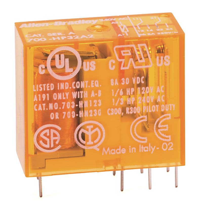 A-B Rockwell 700-HPX2A24 PCB Pin Style Relay