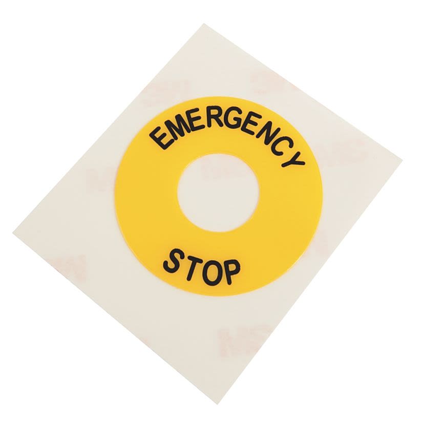 A-B Rockwell 800B-15YE112 800B 16 mm Push-Button Legend Plate