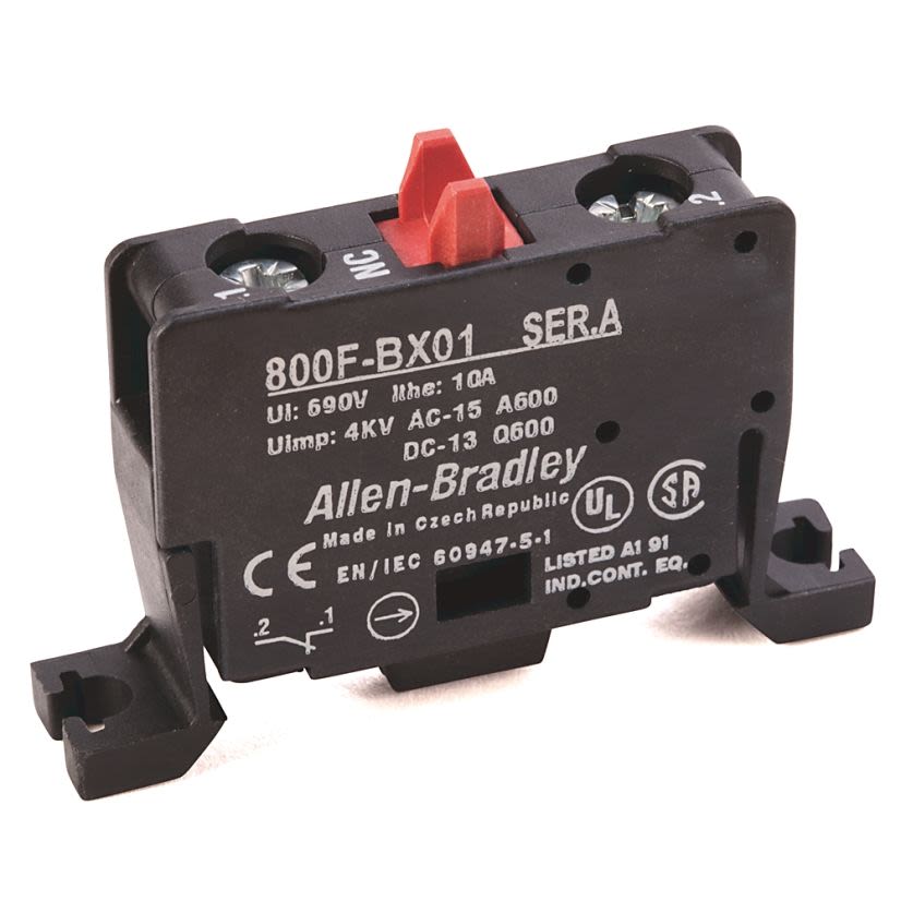 A-B Rockwell 800F-BX01 22mm Contact Block 800F PB