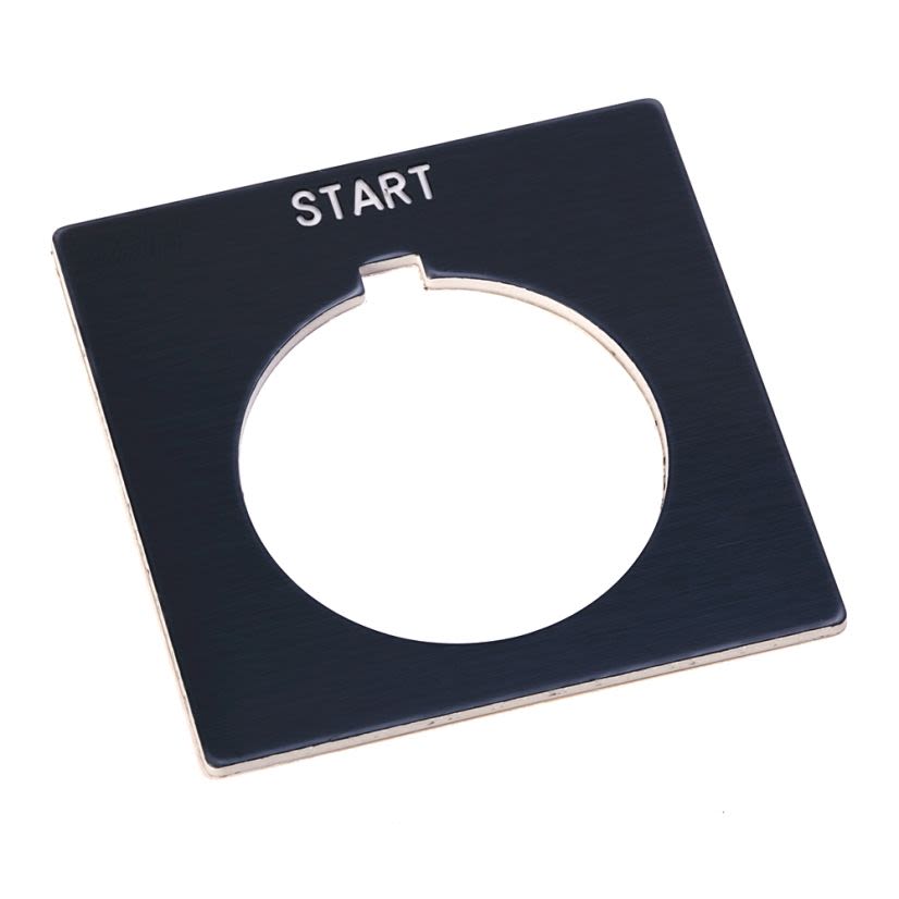 A-B Rockwell 800H-W033 30mm 800H SAFE-RUN Grey Legend Plate