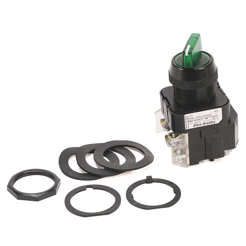 A-B Rockwell 800H-2JRRH2KB7AX 30 mm Selector Switch 800H PB