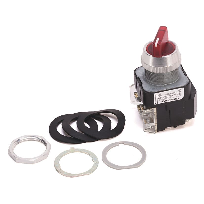 A-B Rockwell 800T-2HRH17KB6AX 30mm Selector Switch 800T PB