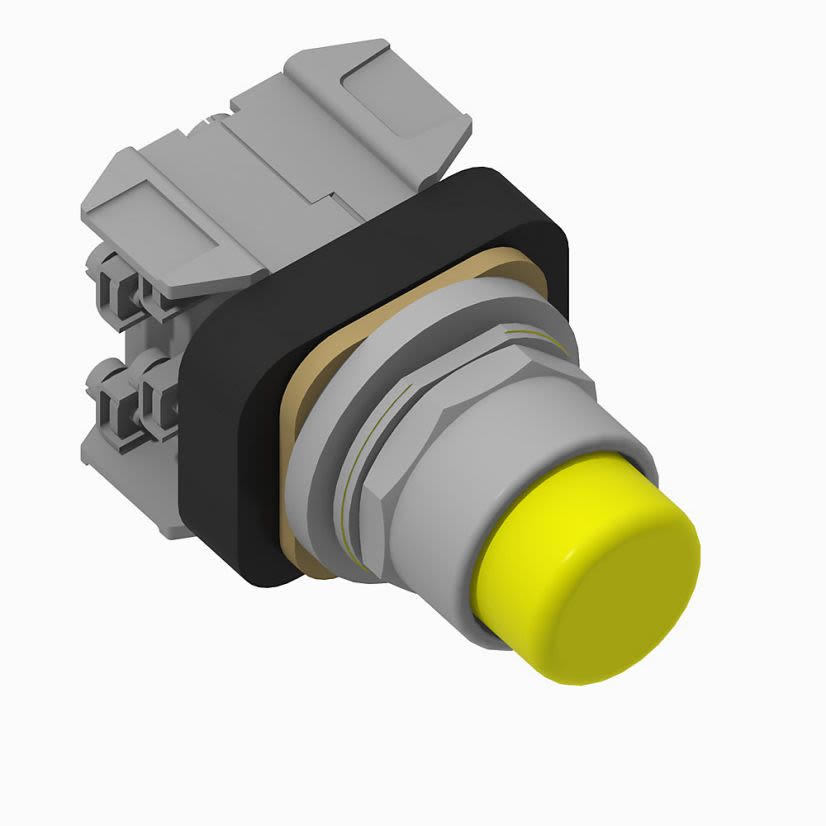 A-B Rockwell Automation 800T-QBH2Y 30mm Momentary Push Button