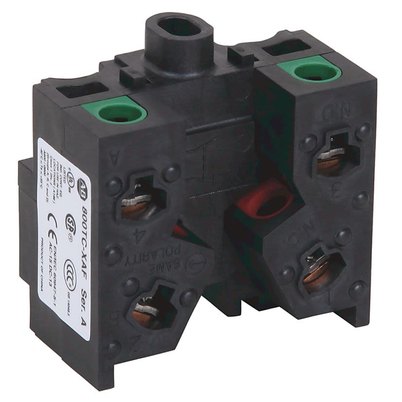 A-B Rockwell 800TC-XAF 30mm Contact Block 1-NO 1-NC 800T