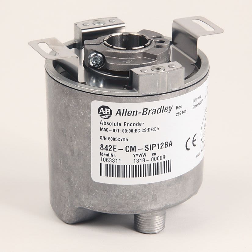 A-B Rockwell  842E-CM-SIP5BA Encoder,Ethernet/IP With 1588, Single-Turn,Hollow Shaft 1/4"