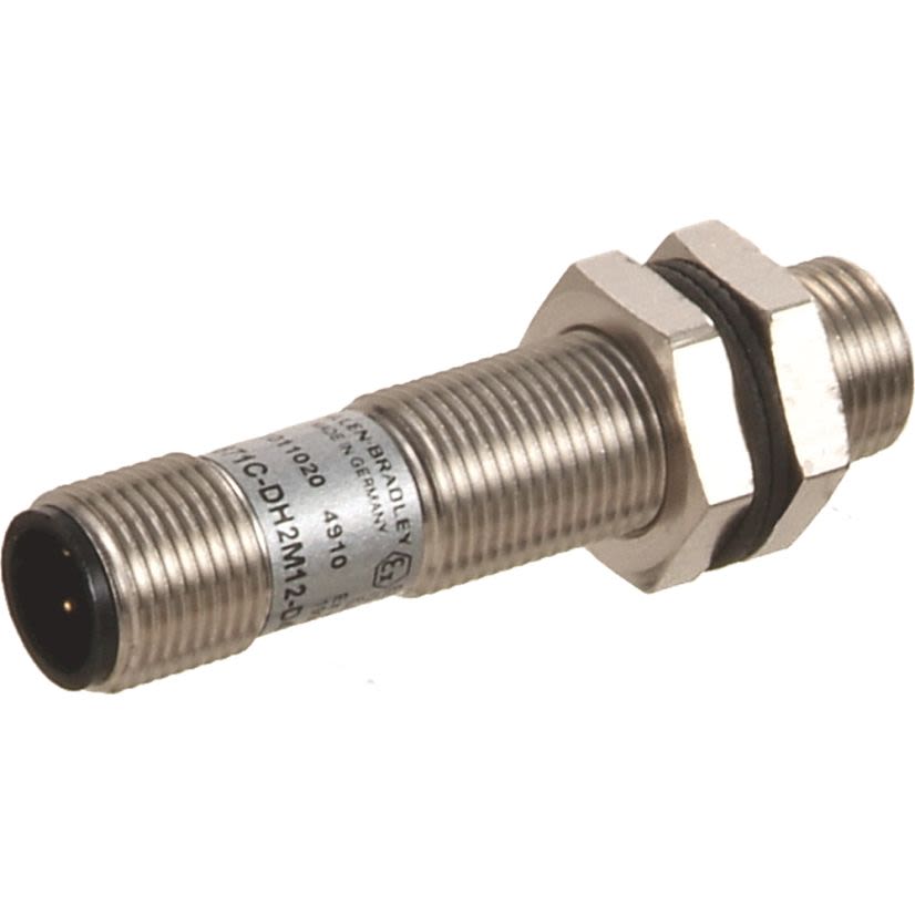 A-B Rockwell 871C-DH8M18-D4 miniature small barrel inductive sensor