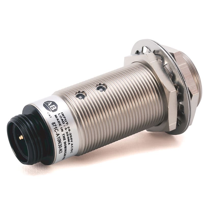 A-B Rockwell 871C-A5C18-N3 miniature small barrel inductive sensor