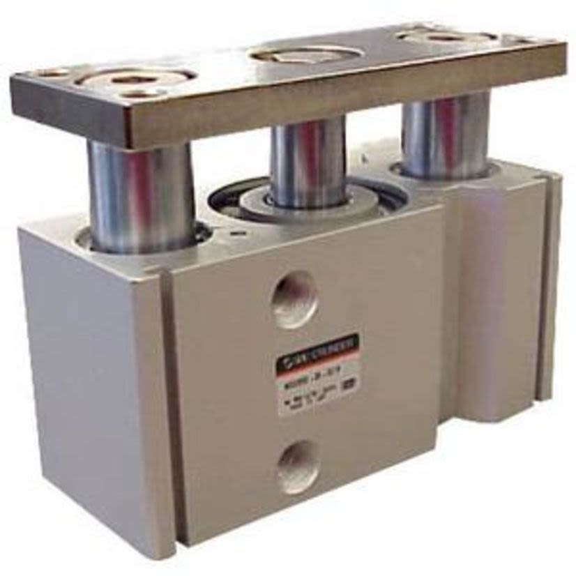 SMC MGQM32TN-50 MGQ CoMPact Guide Cylinder, 32 mm Cylinder Bore, 50 mm L Stroke, Double Acting Cylinder Action