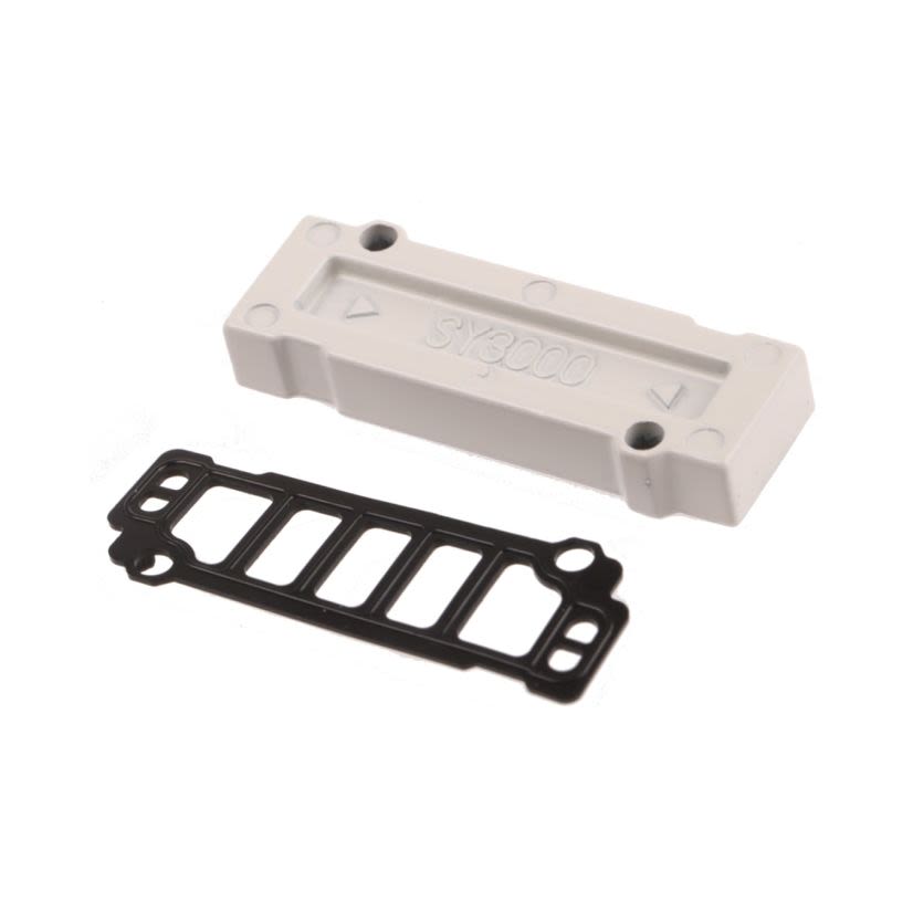 SMC SY3000-26-9A Blanking Plate, For Use With SY3000/5000/7000/9000 series plug-in metal base manifold 5 Port Solenoid Valve
