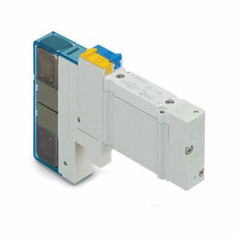 SMC SY3100-5U1 SY3000 Single Non-Polar Solenoid Valve With Light/Surge Voltage Suppressor, 1/8 in Port, 0.1 to 0.7 MPa Pressure, 2 Positions