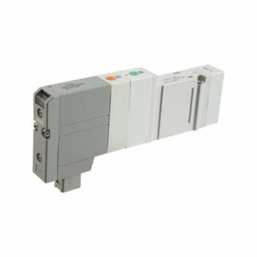 SMC SV1000-52U-1A-00 SV1000 Supply/Exhaust Block Assembly, For Use With: Solenoid Valve, 12/24 VDC, -100 KPa to 0.7 MPa, -10 to 50 deg C