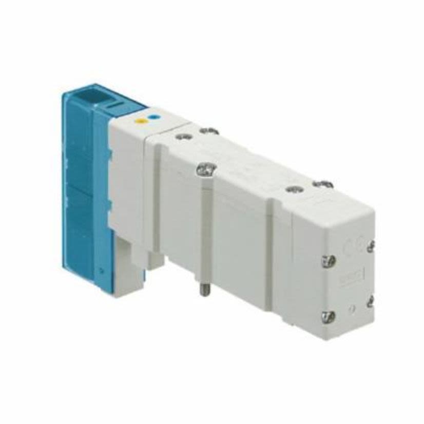 **DISCONTINUED** SMC SY7A00-5U1 SY7000 3-Port Non-Polar Solenoid Valve With Light/Surge Voltage Suppressor, 3/8 in Port, 0.1 to 0.7 MPa Pressure, 4 Positions