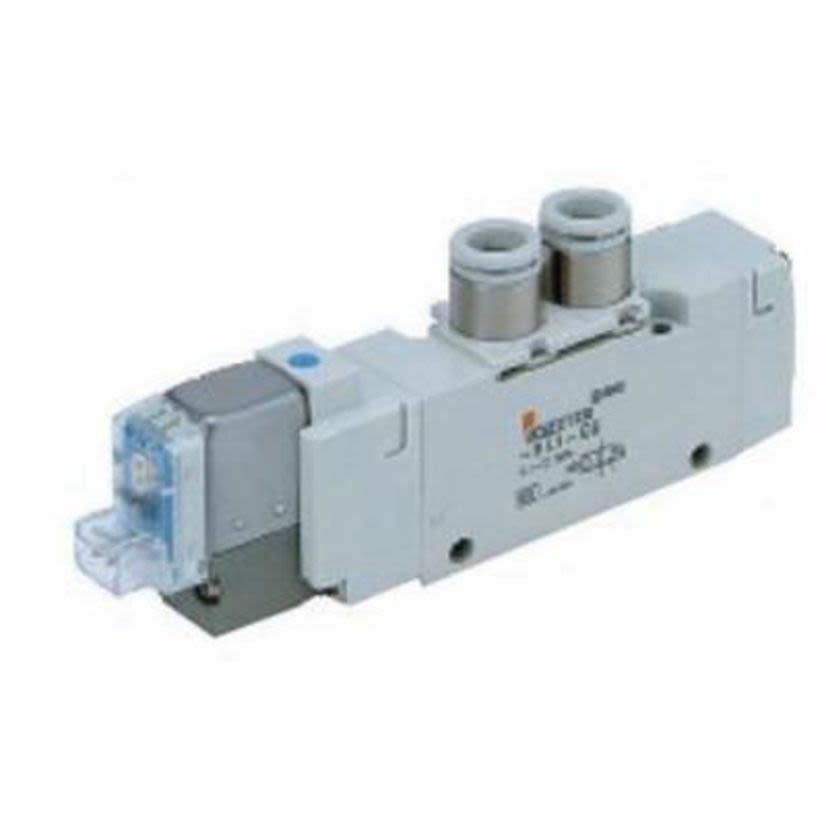 SMC VQZ2150-5LJ1 VQ Series Base Mounting Assembly, 0.1 to 0.7 MPa Operating Pressure Range 24 VDC/220 VAC Coil Rated Voltage, 50 deg C Ambient/Fluid Temperature, Domestic