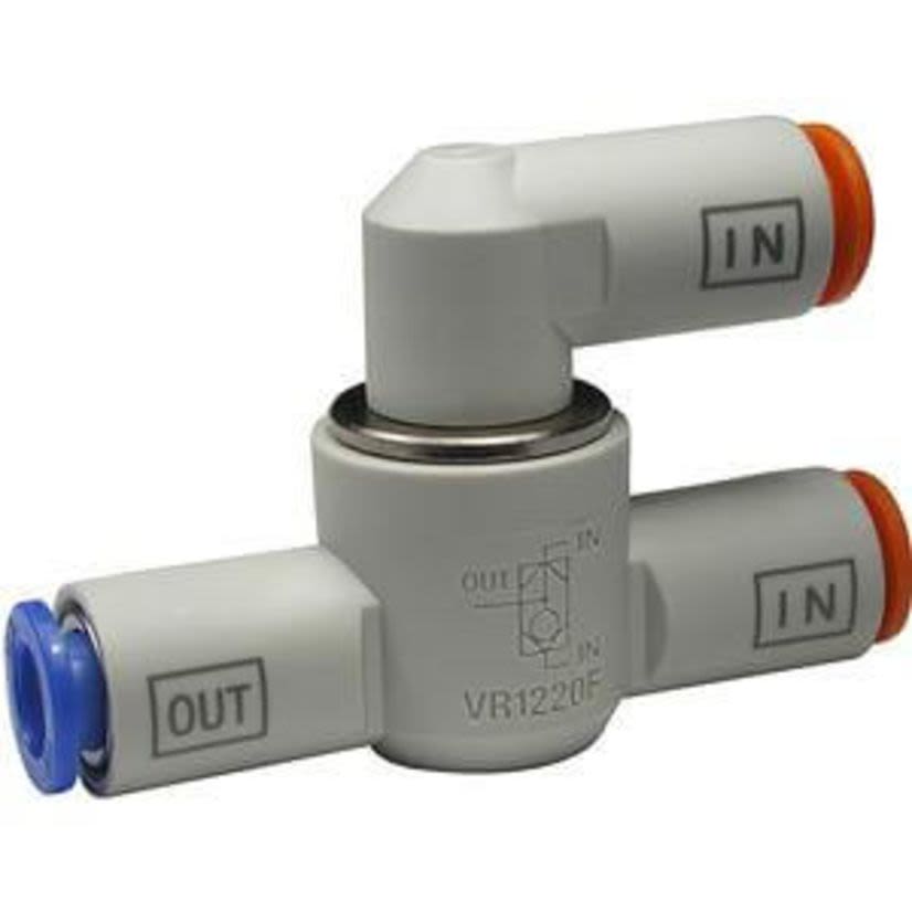 SMC VR1210F-04 SHUTTLE VALVE W/ONE-TOUCH FIT
