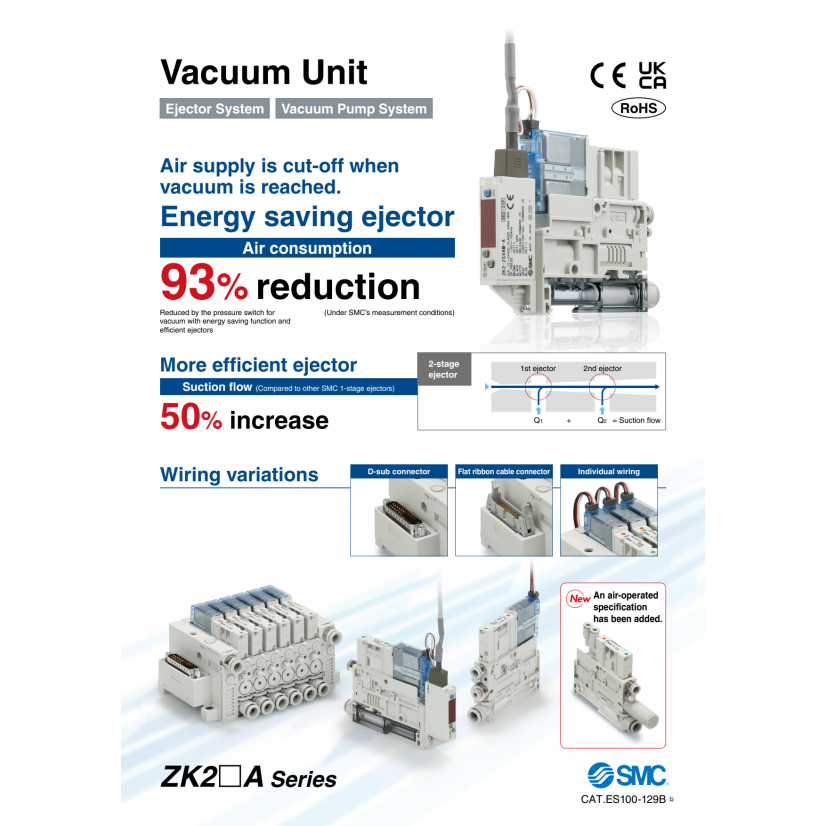 SMC ZK2B15K5TLA-06 Vacuum Generator