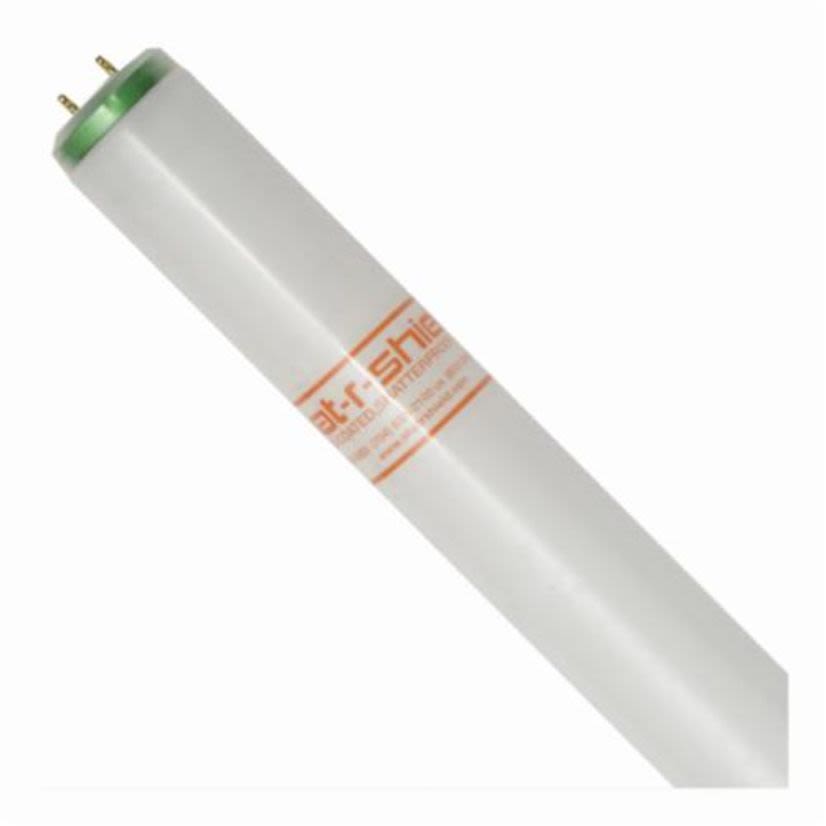 Shat-R-Shield® 30083 Linear Straight Shatter-Resistant Fluorescent Lamp, 40 W, Bi-Pin G13 Medium Fluorescent Lamp, 2600 Lumens, 89 CRI, 4100 K, 48 in L