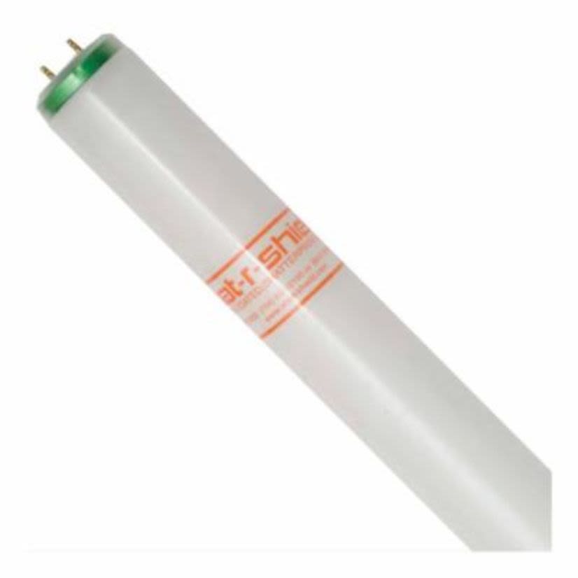 Shat-R-Shield® 45542 Linear Straight Shatter-Resistant Fluorescent Lamp, 25 W, Bi-Pin G13 Medium Fluorescent Lamp, 2150 Lumens, 85 CRI, 4100 K, 36 in L