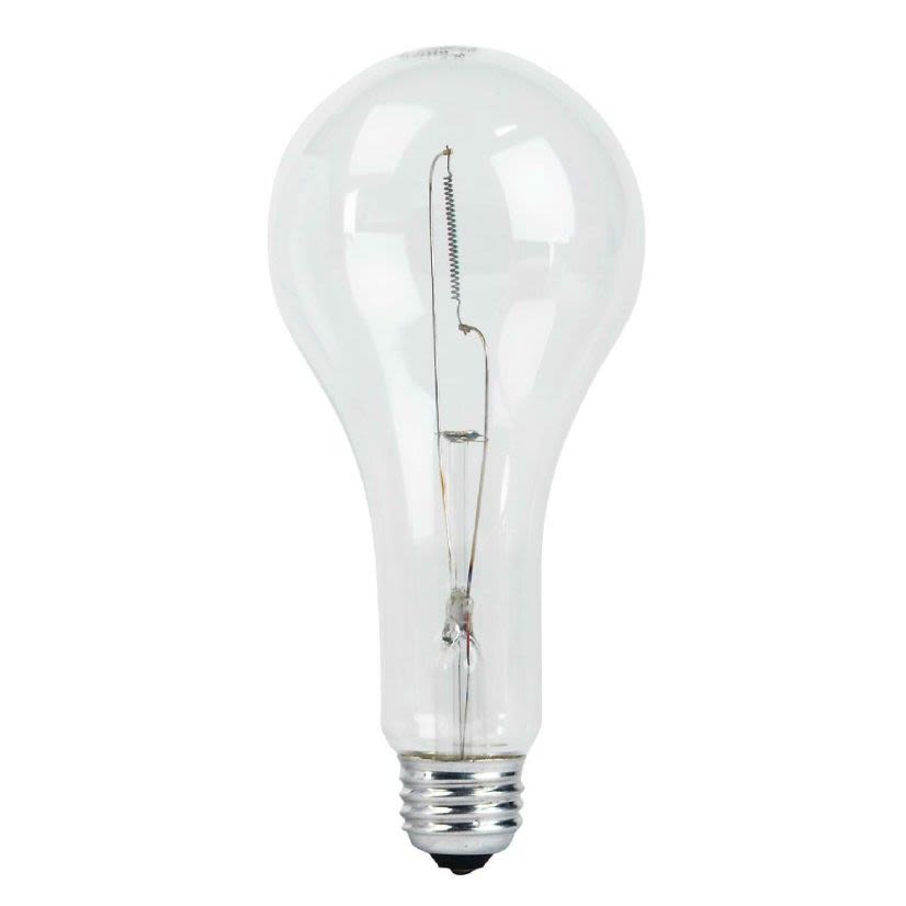 Signify PHILIPS 133918 Incandescent Lamp, 300 W, E26/24 Medium Incandescent Lamp, PS79.38 Shape, 6280 Lumens