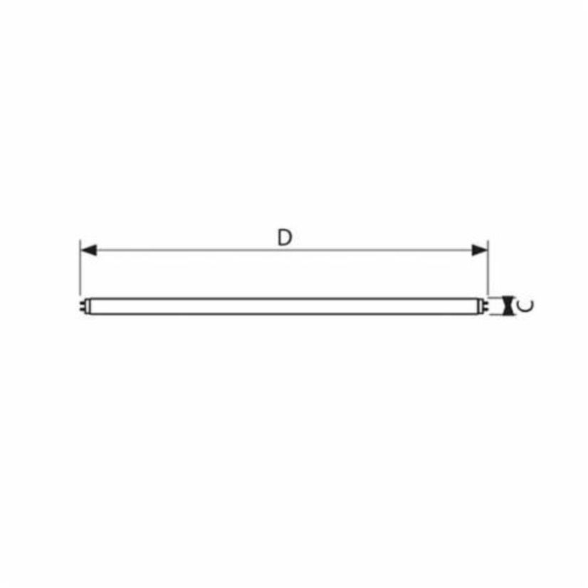 Philips ALTO TuffGuard 283457 Type TL Energy Saving Fluorescent Lamp, 32 W, G13, 2950 Lumens, 85 CRI, 3500 K, 48 in L