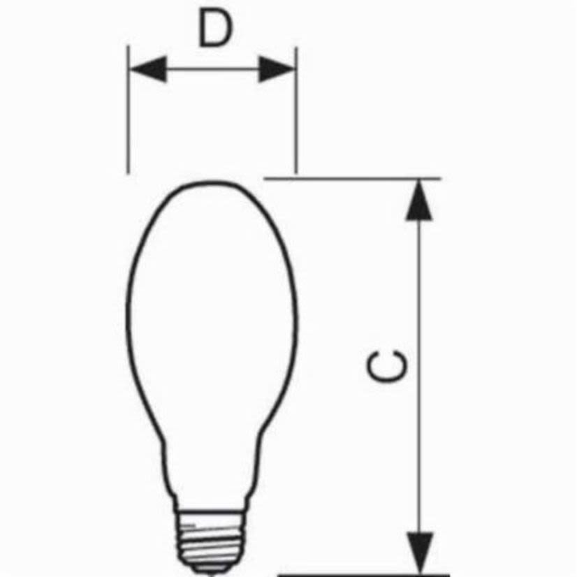 Signify PHILIPS 354621 Standard Quartz Metal Halide Lamp, 150 W, E26 Medium Single Contact BD17 Lamp, Elliptical/Dimple Shape, 8775 Mean Lumens Lumens