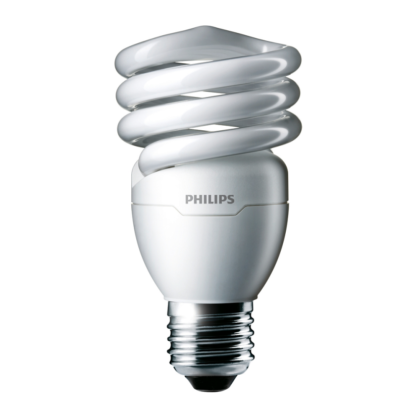 Signify Luminaires 414060 Energy Saver Non-Dimmable Compact Fluorescent Lamp, 23 W, E26 Lamp, T2 Shape, 1600 Lumens