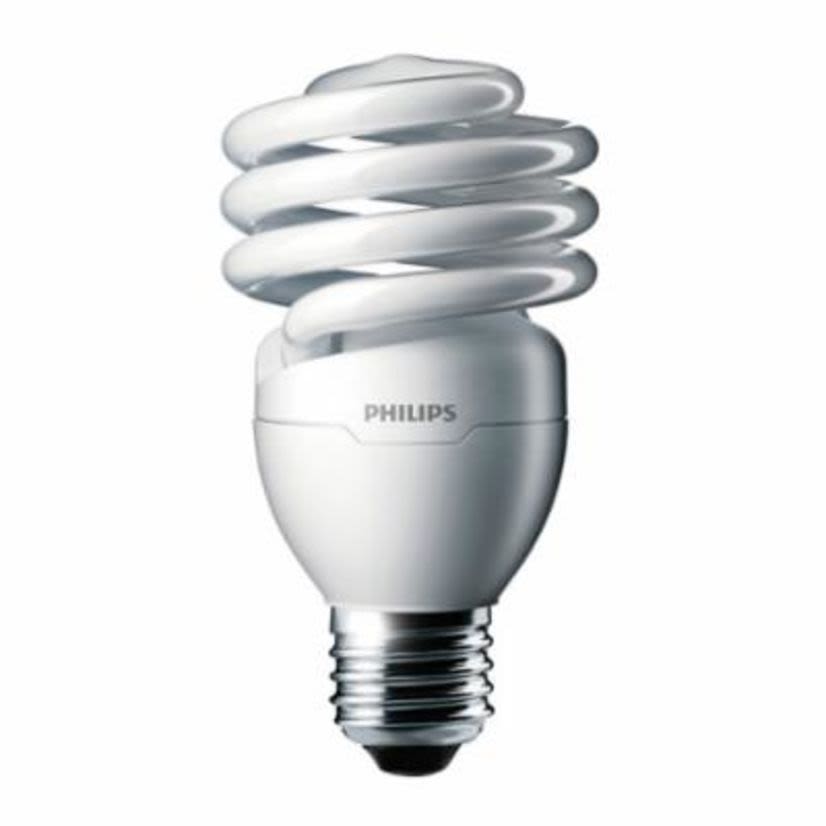 Signify PHILIPS 41407-8 Energy Saver Compact Fluorescent Lamp, 23 W, E26 Single Contact Medium Screw CFL Lamp, T2 Mini Twister Shape, 1600 Lumens