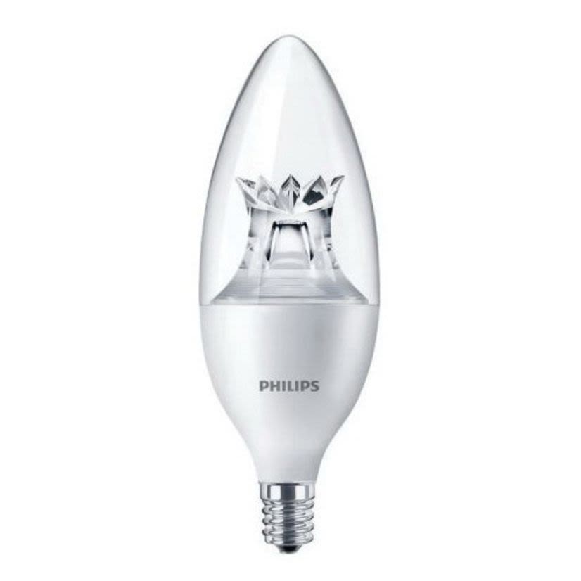 Signify PHILIPS 457127 Dimmable LED Lamp, 4.5 W, Candelabra E12 LED Lamp, E12 Shape, 330 Lumens