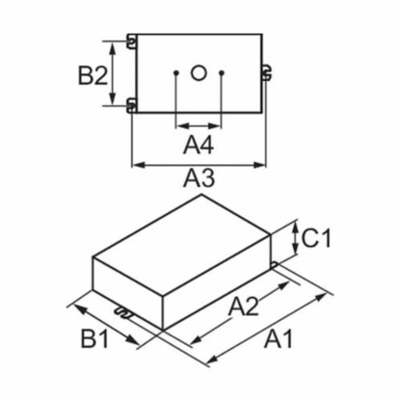 Signify Advance e-Vision® IMH70DLFM Electronic HID Fixed Output Metal Halide Ballast, Metal Halide Lamp, 70 W Lamp, 120 to 277 VAC, Pulse, 1 Ballast Factor
