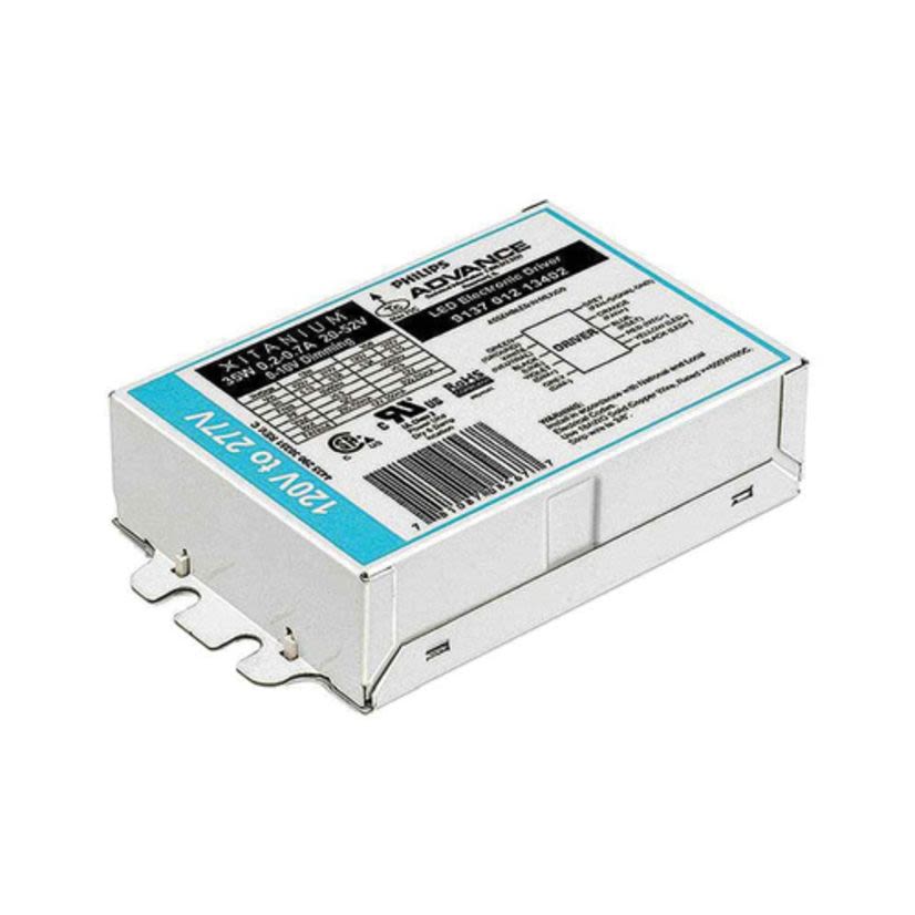Advance LEDINTA1000C60DBM 17-Wire Dimmable LED Driver, 120 to 277 V AC Input, 25 to 48 VDC Output, 50 W Power Rating, 4.21 in L x 3.01 in W