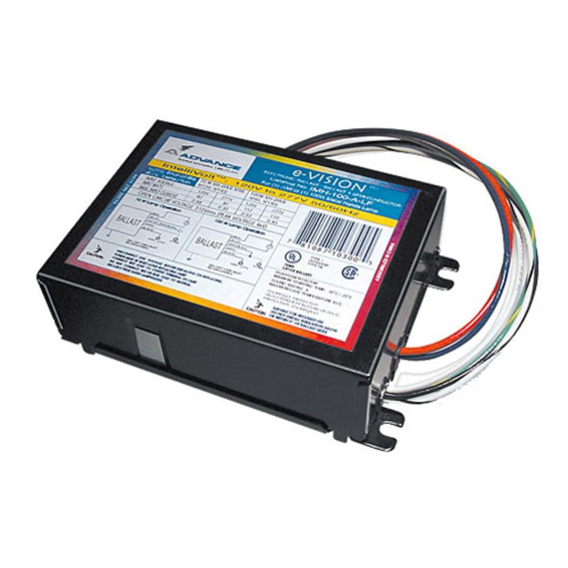 Signify Advance e-Vision® IMH150HBLSM Electronic HID Fixed Output Metal Halide Ballast, Metal Halide Lamp, 150 W Lamp, 120 to 277 VAC, Pulse, 1 Ballast Factor