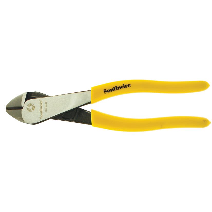 Southwire 582895 Diagonal Cutting Plier With Dipped Handle, CRV Steel Jaw, 8 in OAL