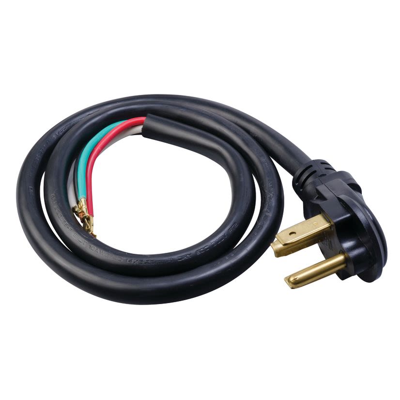 Southwire® 9154SW8808 Type SRDT Dryer Power Supply Cord, 125/250 VAC, NEMA 14-30P End Connection, 4 ft L Cord, 10 AWG Conductor, PVC