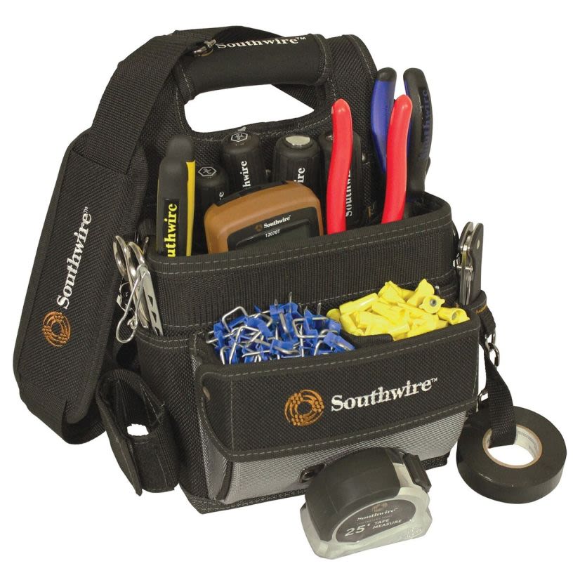 Southwire 58738740 Electricians Open Bag Shoulder Pouch
