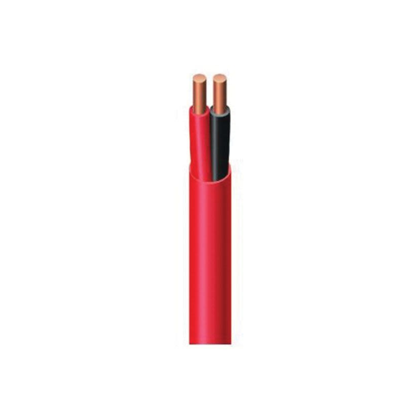 Southwire TAPPAN G40172-1A 342UP CMP/FPLP Unshielded Fire Alarm Cable, 300 V AC, (2) 18 AWG Bare Stranded Copper Conductor, 1000 ft L