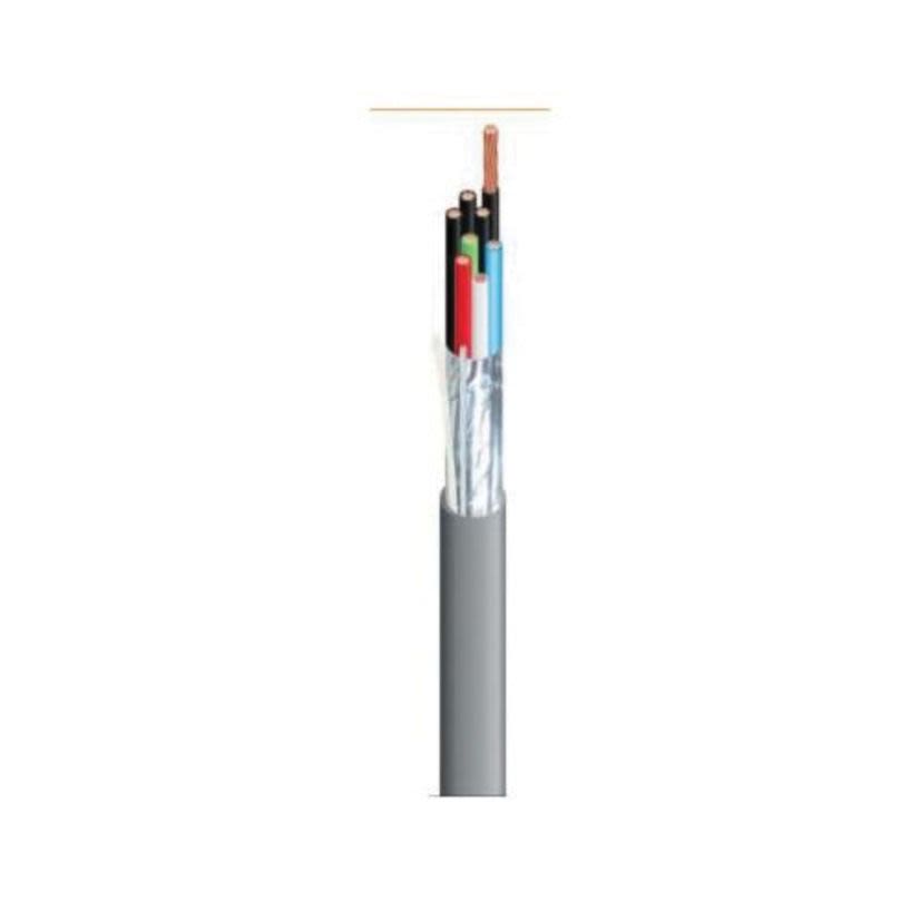 TAPPAN R40003-1B 31SR Type CMR CL3R Shielded Multi-Conductor Cable, Box Packaging, 300 V AC, (3) 18 AWG Bare Stranded Copper Conductor, 1000 ft L