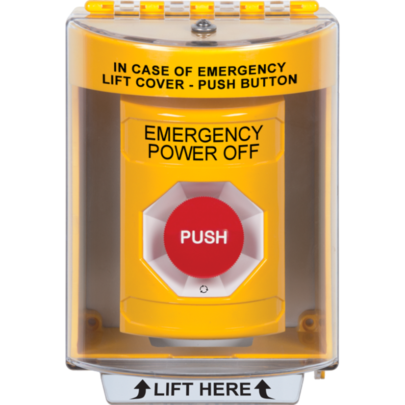Safety Technology International SS2271PO-EN Stopper® Station Push Button with Protective Cover