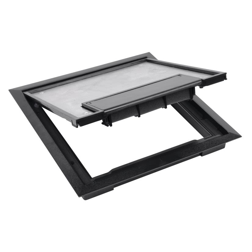 Thomas & Betts Steel City® 667-CST-SW-BLK Non-Metallic Floor Box Cover and Flange, 10.63 in L x 10.63 in W