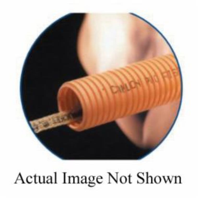 Thomas & Betts Carlon® Riser-Gard™ DF4X1C-4000 Corrugated Non-Metallic Standard Wall Flexible Raceway Conduit With Pull Line Tape, 1 in Trade, 0.98 in ID x 1.34 in OD, 4000 ft L, PVC