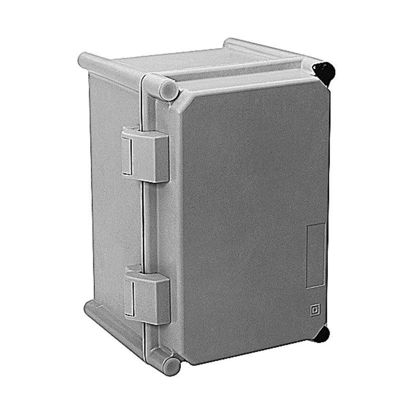 Thomas & Betts Carlon® Himeline® HH21C9C Non-Metallic Wall Mount Enclosure With Clear Cover, 21 in L x 9 in W x 21 in D, NEMA 1/2/3S/4/4X/12/13/IP65, Fiberglass Reinforced Polyester