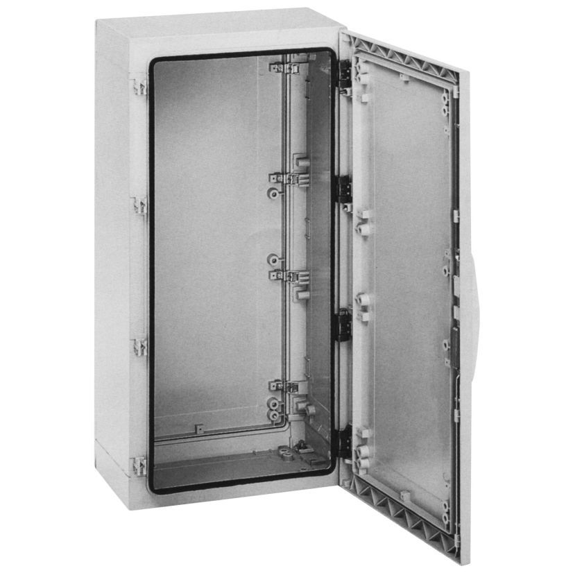 Thomas & Betts Carlon® Himeline® HLS3030 1-Door Non-Metallic Wall Mount Enclosure With Latches, 30 in L x 12 in W x 30 in D, NEMA 1/2/3S/4/4X/12/13 NEMA Rating, Fiberglass Reinforced Polyester