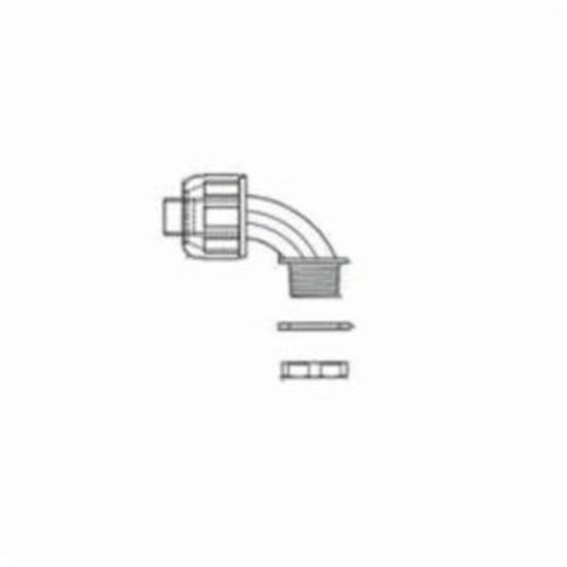 Thomas & Betts Carlon® LT9100G Non-Metallic Liquidtight Omni Connector, 1 in Trade, 90 deg, Nylon