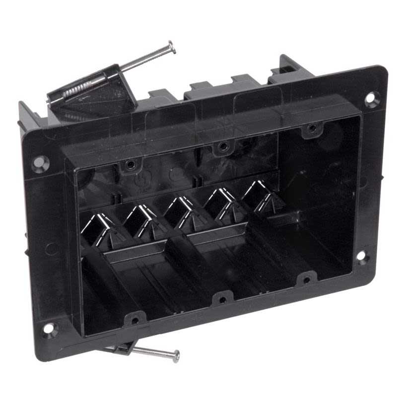 Thomas & Betts Carlon® NG-354-V Universal Flanged Outlet Gang Box, Polycarbonate, 54 cu-in Capacity, 3 Gangs